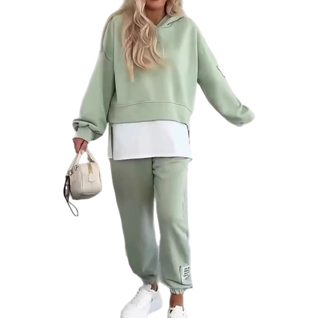 Damen Hoodie-Set Elastischer Bund Voluminöse Ärmel Norvielle