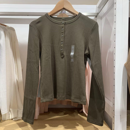 Damen Langarmshirt Feine Baumwollmischung Norvielle