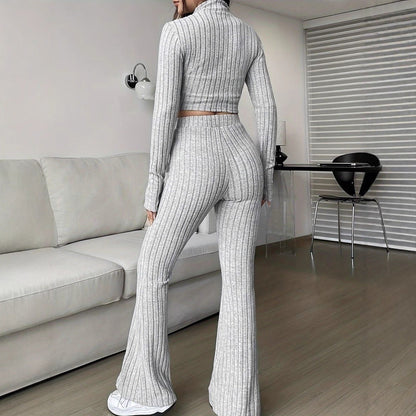 Damen Strickset mit Reißverschluss Norvielle