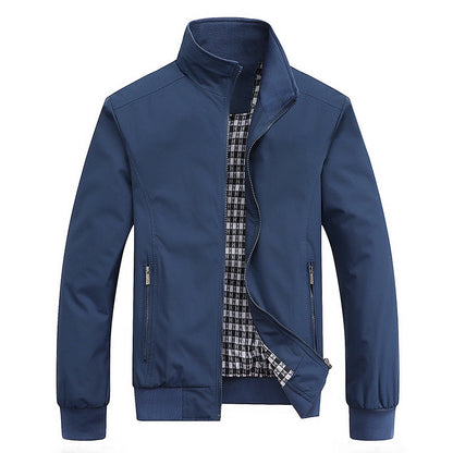 Leichte Übergangsjacke Stehkragen Freizeitjacke Outdoor