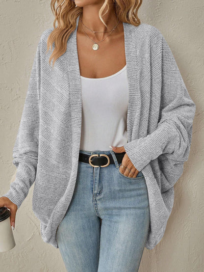 Damen Strickjacke Locker Lässig Mit Kurzen Ärmeln Norvielle