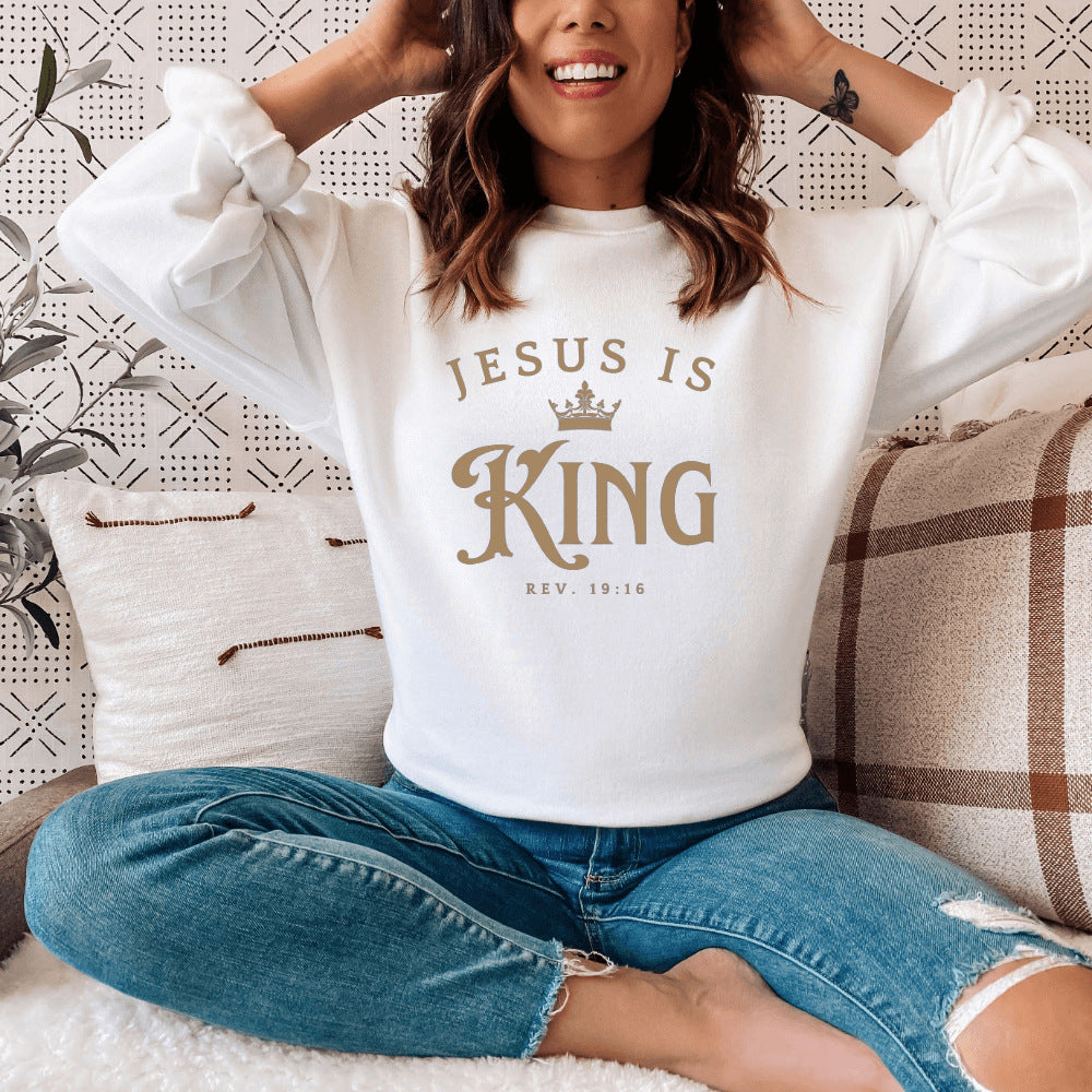 Damen Sweatshirt Locker Passform Mit Schriftzug Norvielle