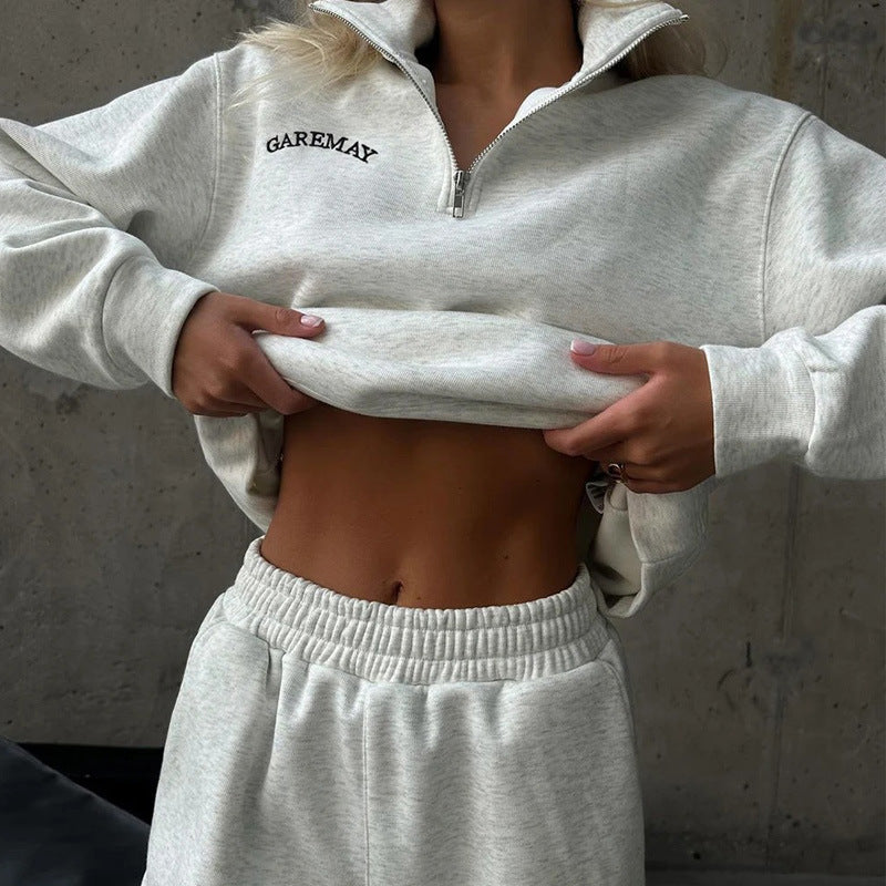 Damen Sportliches Lounge-Set Hochkragen Weites Design Norvielle - Norvielle