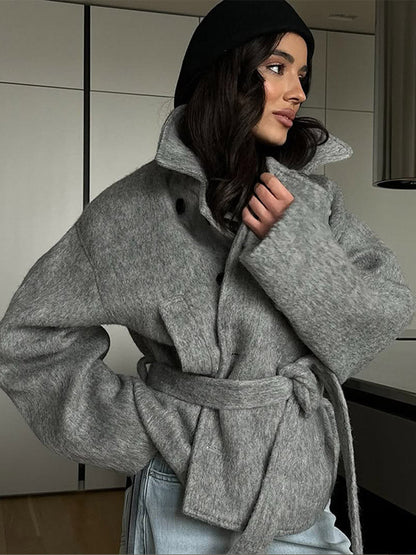 Damen Wickeljacke Warm Norvielle