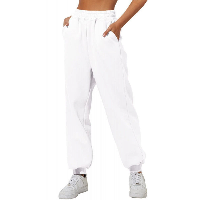 Damen Jogginghose Elastischer Bund Eingrifftaschen Norvielle