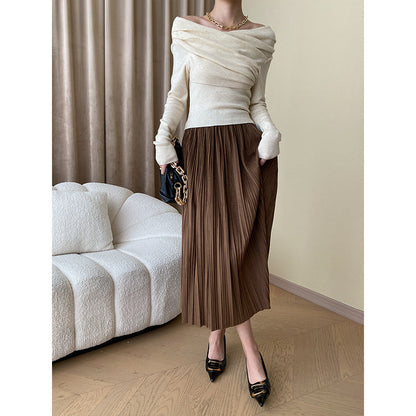 Damen Wickelbluse Figurbetont Gerafft Norvielle