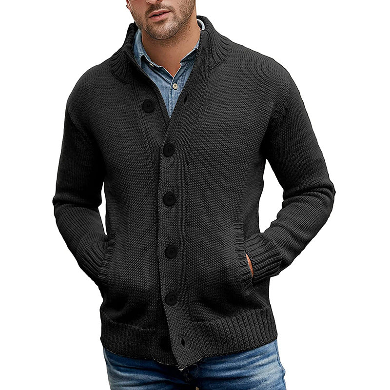 Herren Strickjacke Modern Komfortable Taschen