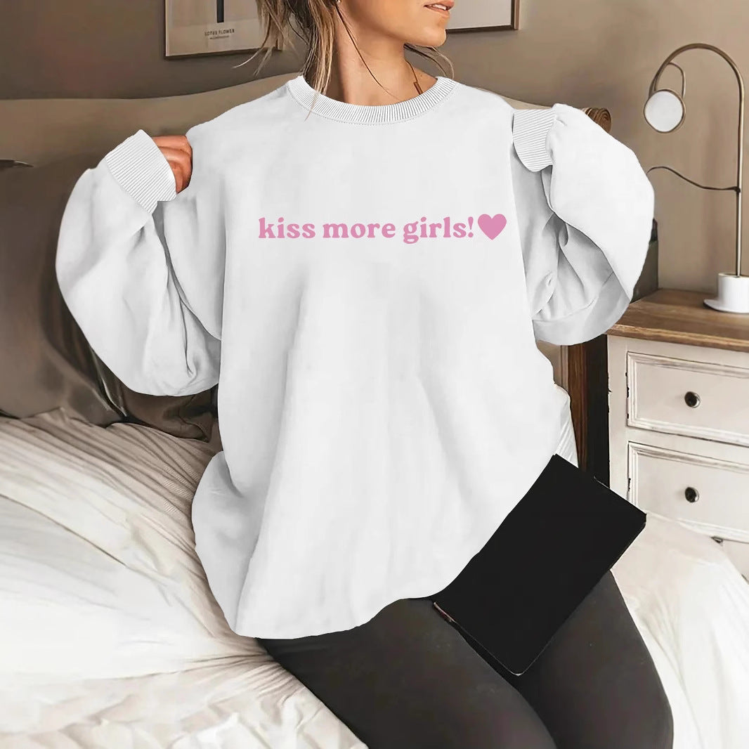 Damen Sweatshirt Lässig Mit Schriftzug Norvielle - Norvielle