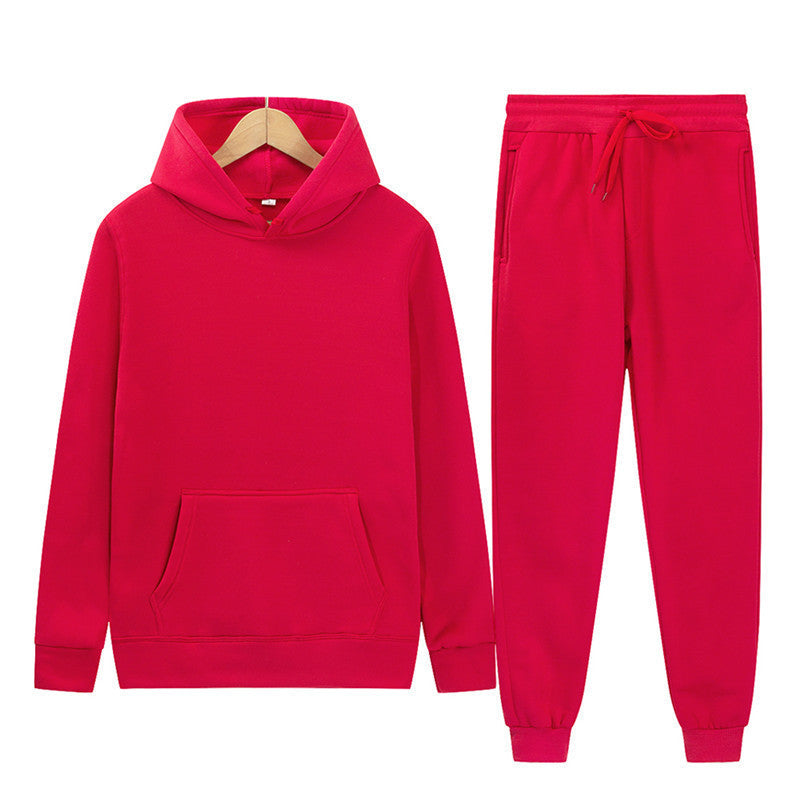 Damen Kapuzenpullover-Set Baumwollmix Jogginghose Anthrazit