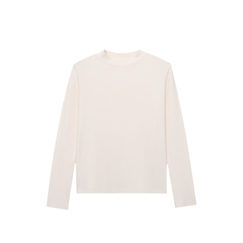 Damen Langarmshirt Rippstrick Figurbetont