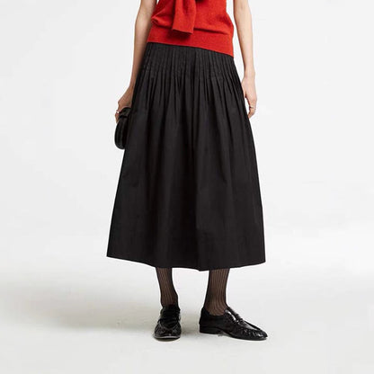 Damen Midirock Plissee Details Norvielle