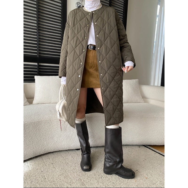 Damen Winterjacke Gesteppt Mit Druckknöpfen Norvielle - Norvielle
