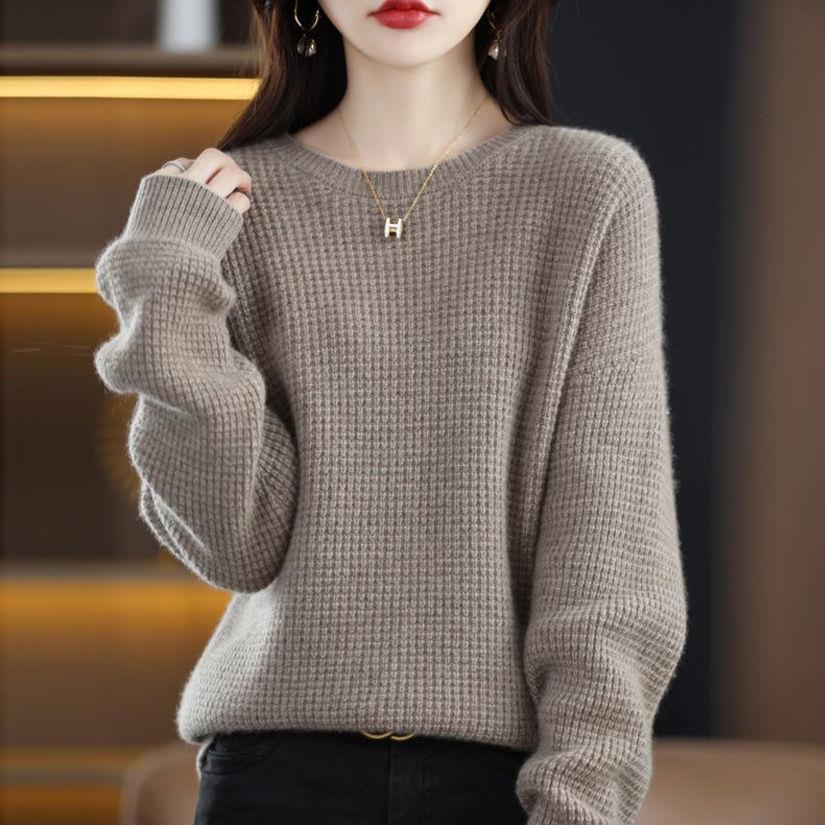 Damen Pullover Strick Norvielle Warm Beige