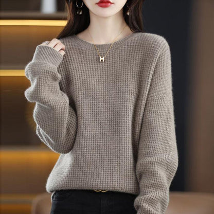 Damen Pullover Strick Norvielle Warm Beige