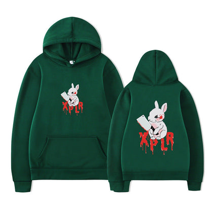 Damen Kapuzensweater Cartoon-Motiv Bequem Norvielle