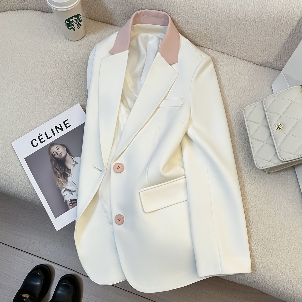 Damen Blazer Kontrastkragen Norvielle - Norvielle