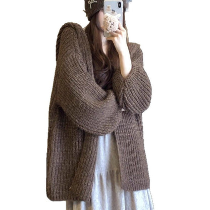 Damen Strickcardigan Gemütlich Norvielle
