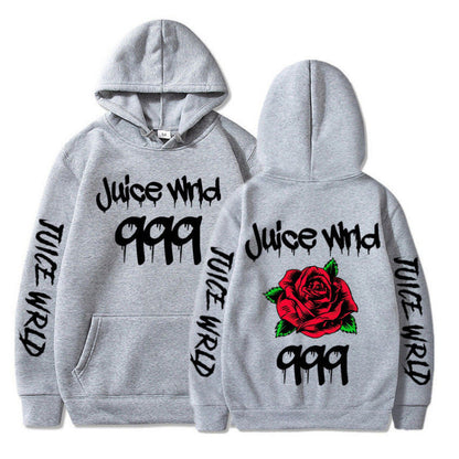 Damen Kapuzenpullover mit Rosenmotiv und Grafikdesign