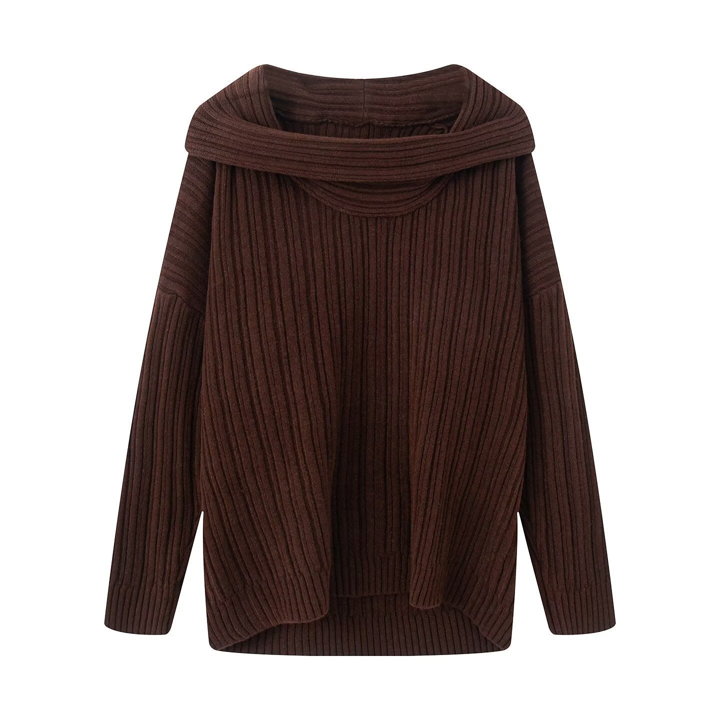 Damen Grobstrickpullover Rollkragen Norvielle