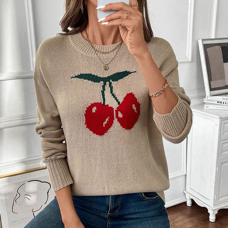 Damen Strickpullover Lässiger Schnitt Norvielle