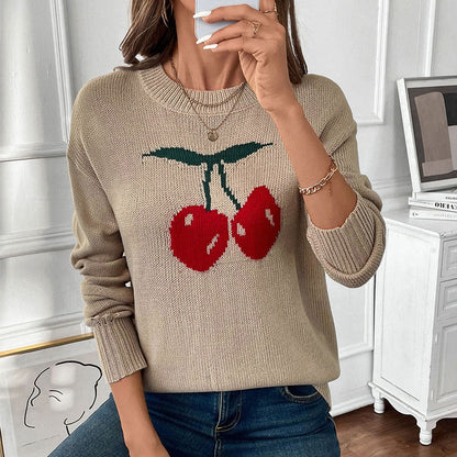 Damen Strickpullover Lässiger Schnitt Norvielle