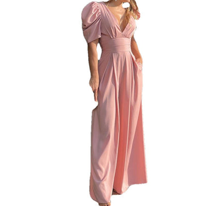 Damen Jumpsuit Puffärmel Elegant Norvielle