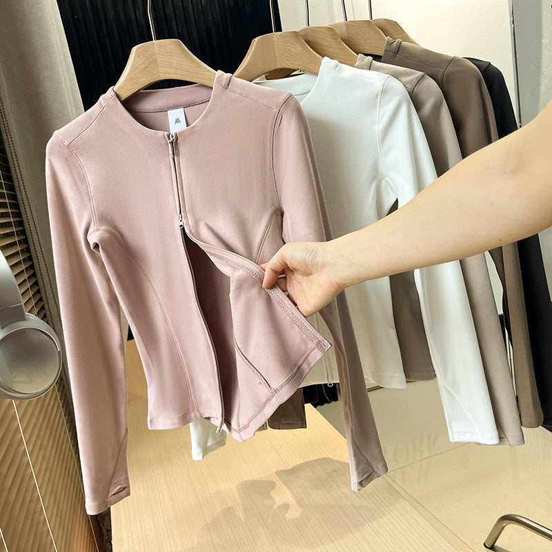 Damen Sportjacke Atmungsaktives Material Leicht
