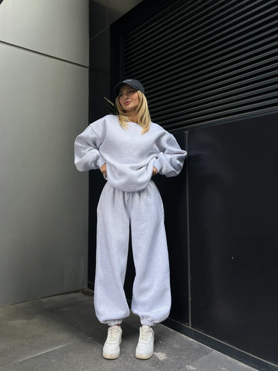 Damen Sweatanzug Oversized Elastisch Norvielle