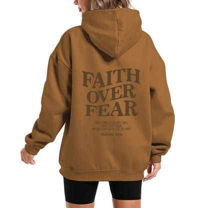 Damen Kapuzensweater Bequem Motivierender Schriftzug Norvielle