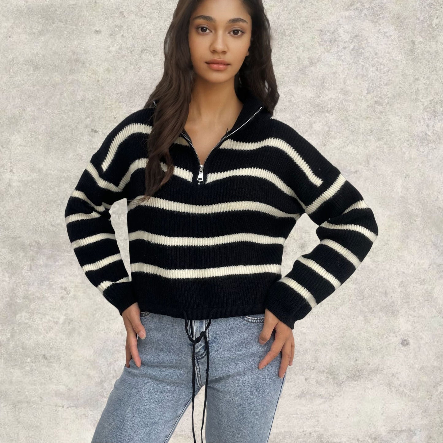 Damen Strickpullover Tailliert Norvielle