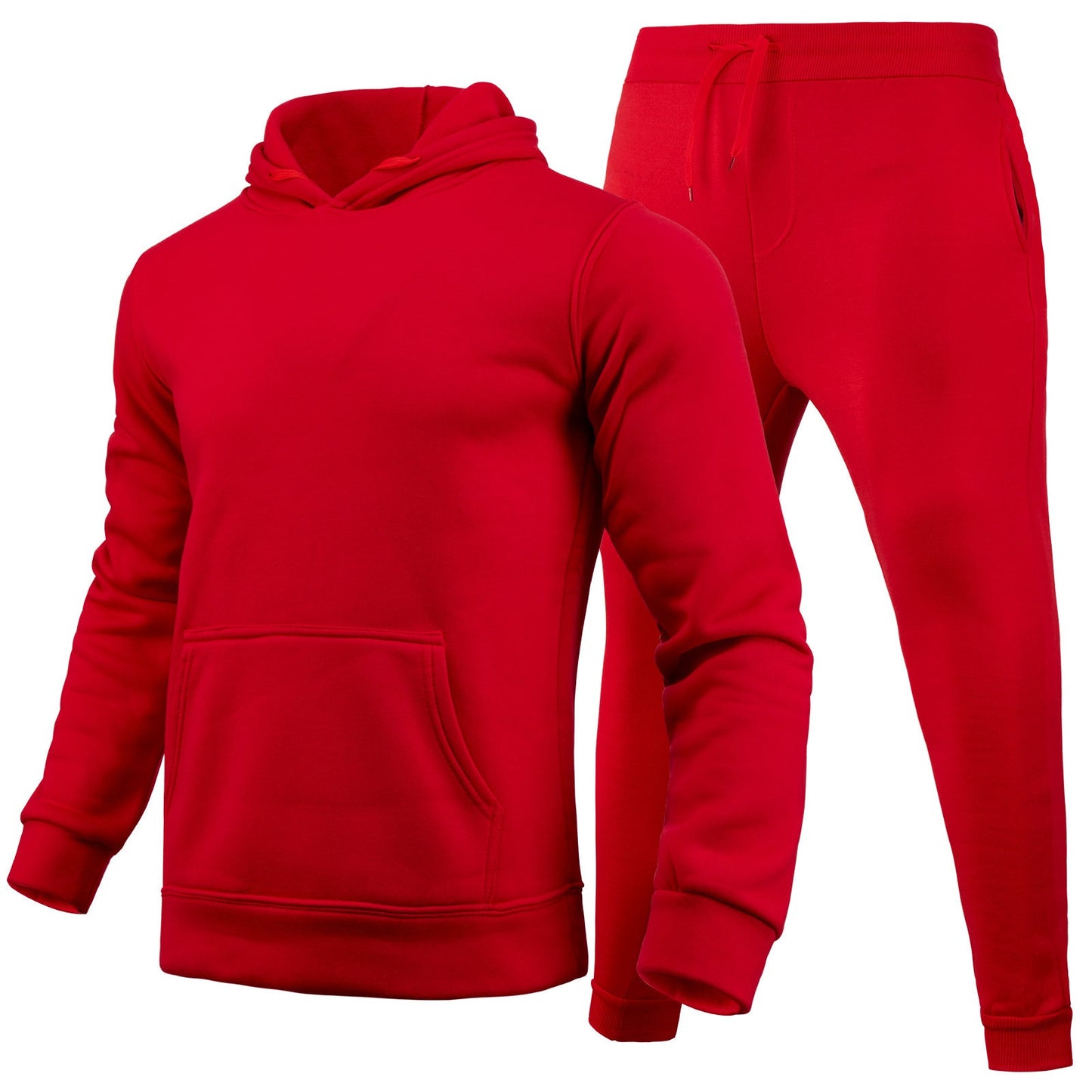 Damen Sportliches Hoodie- und Jogginghose-Set Baumwollmix