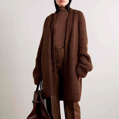 Damen Oversize Strickcardigan Weich Norvielle - Norvielle
