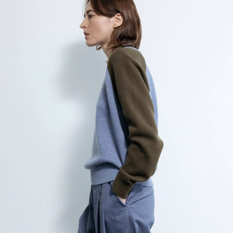 Damen Strickpullover Raglanärmel Norvielle