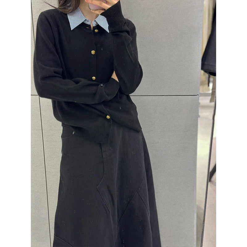 Damen Cardigan mit goldenen Knöpfen Norvielle