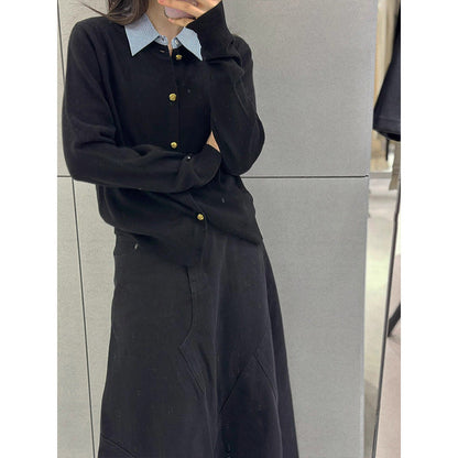 Damen Cardigan mit goldenen Knöpfen Norvielle