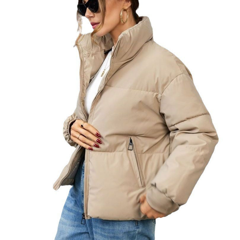 Damen Winterjacke Gesteppt Sportlich Hochkragen Norvielle