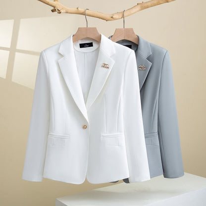 Damen Blazer Strukturiertes Design Schlank Schwarz Norvielle - Norvielle