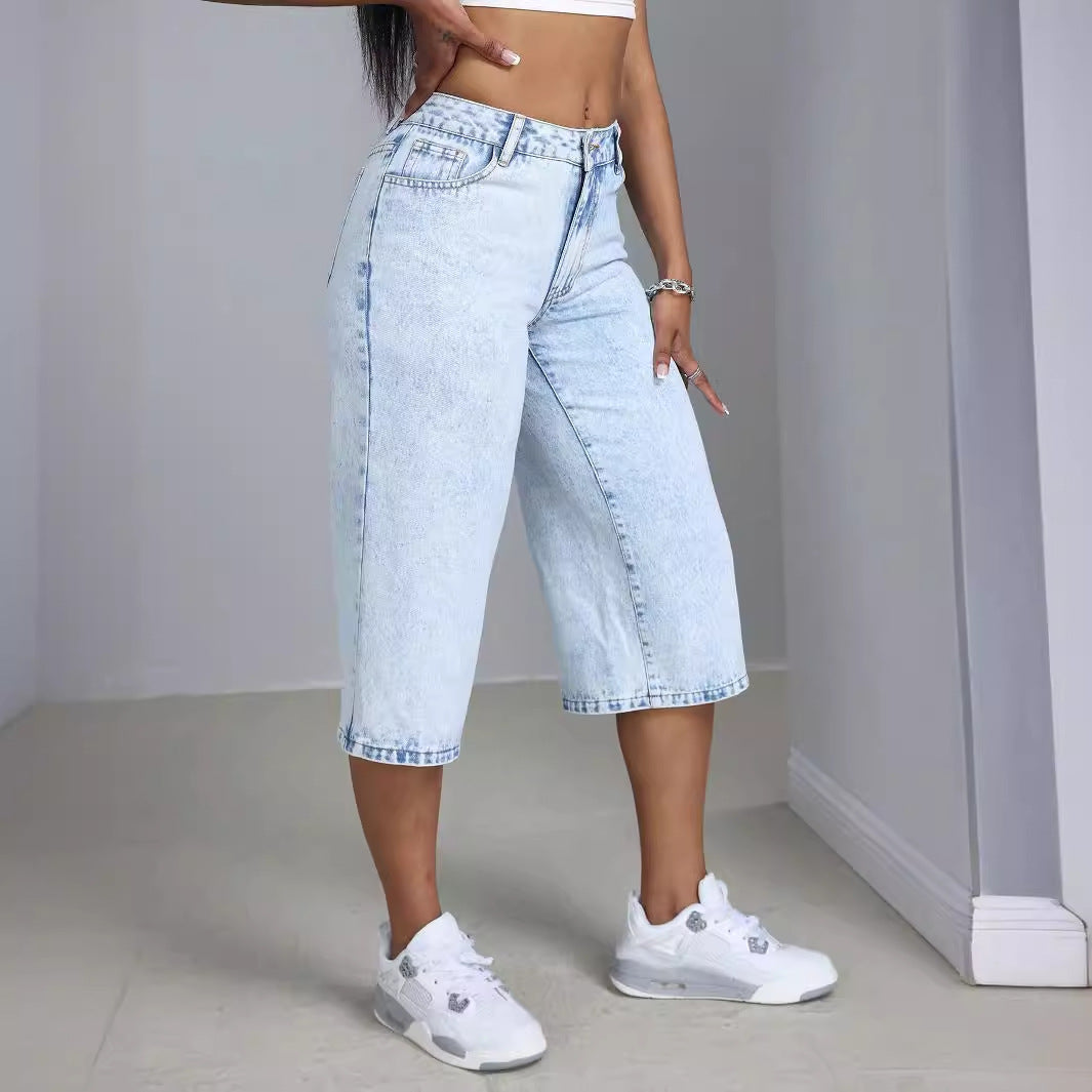 Damen Culotte Jeans Komfort Norvielle