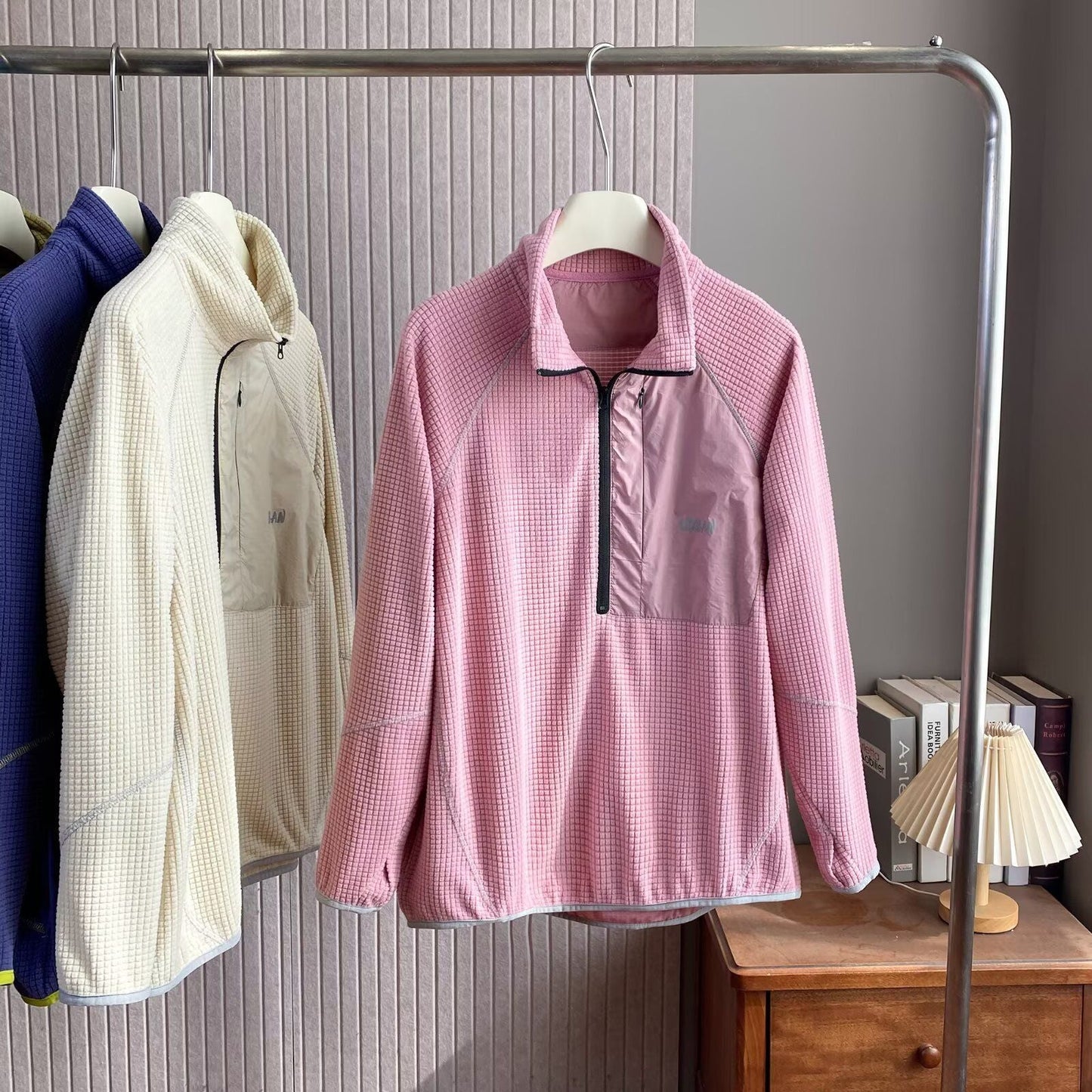 Damen Fleece-Pullover Kurz Reißverschluss Norvielle