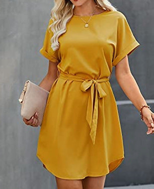 Damen Abendkleid mit Taillengürtel Norvielle
