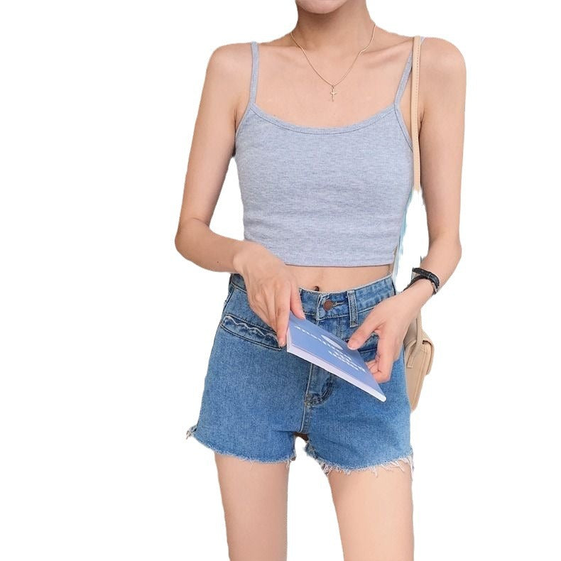 Damen Cropped Elastisch Schmal