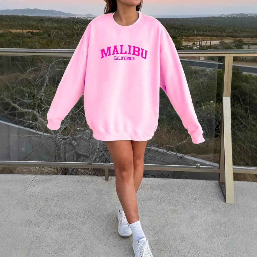 Damen Sweatshirt Weiches Material Norvielle California-Logo - Norvielle