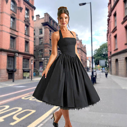Damen Abendkleid Schulterfrei Voluminöser Rock Norvielle