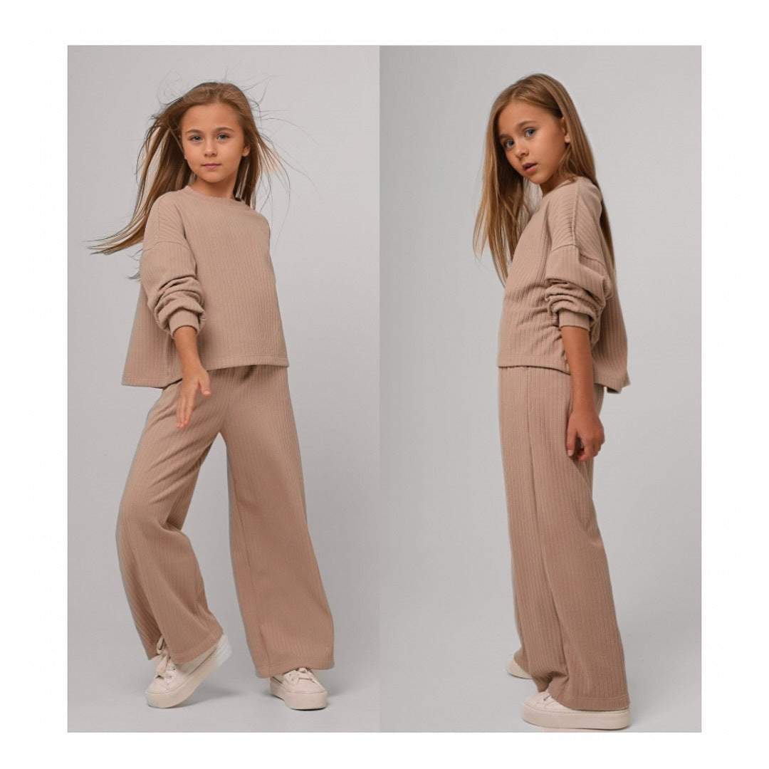 Damen Loungewear-Set Gestreift Weit Bequem