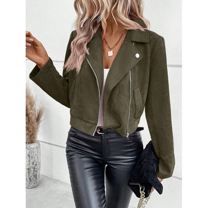 Damen Wildlederjacke Kurz Norvielle