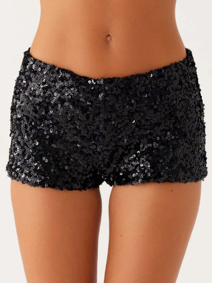 Damen Shorts Glitzernd Elastisch Norvielle