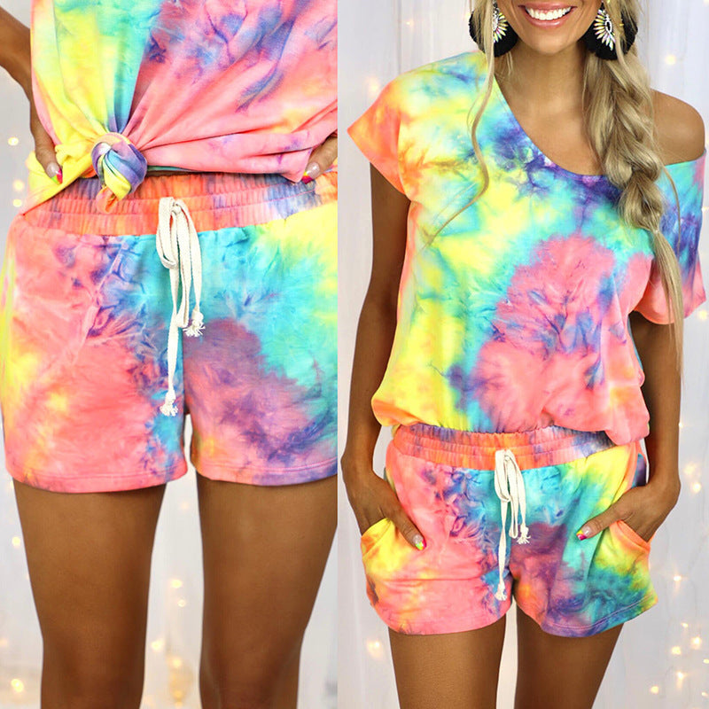 Damen Freizeitanzug Batikmuster Norvielle - Norvielle