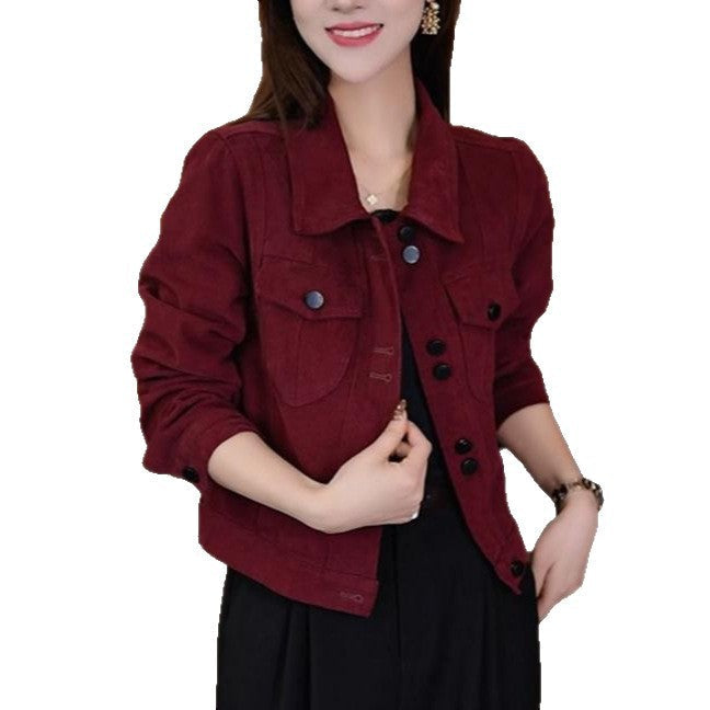 Damen Jeansjacke Klassisch Schnitt Praktische Taschen