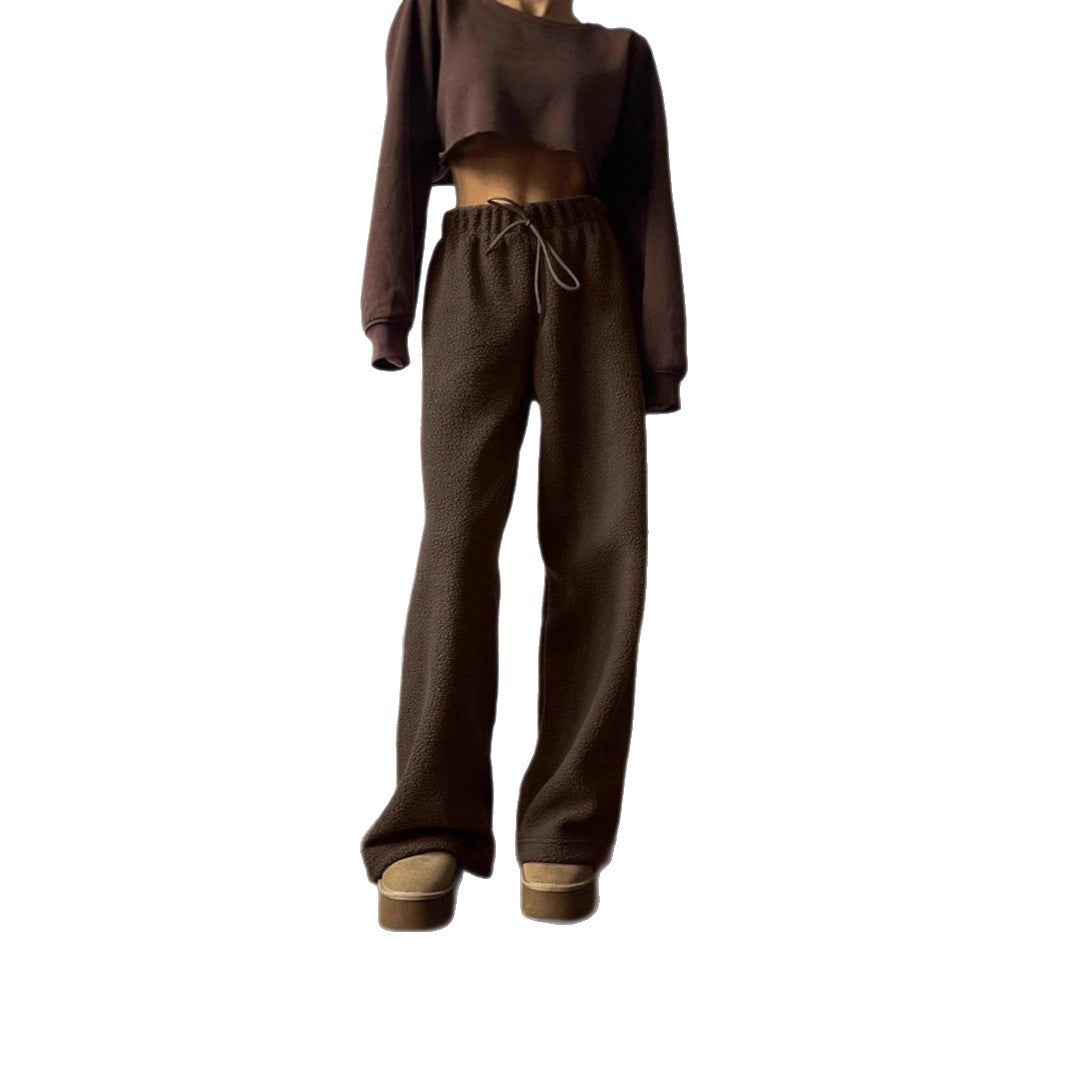 Damen Freizeithose Hochbund mit Taschen Norvielle
