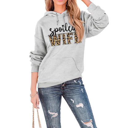 Damen Kapuzenpullover Norvielle Mit Schriftzug Elegantes Design